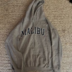 grey brandy melville malibu oversized hoodie